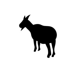 Fototapeta premium vector goat silhouettes 
