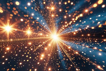 Naklejka premium Brilliant Light Effects and Textured Backdrop with Sparkling Sunlight and Radiant Caustics