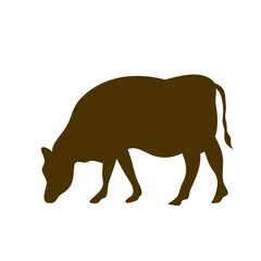 Cow collection vector silhouette
