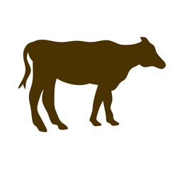 Cow collection vector silhouette
