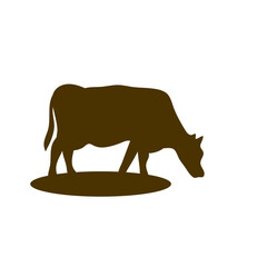 Cow collection vector silhouette
