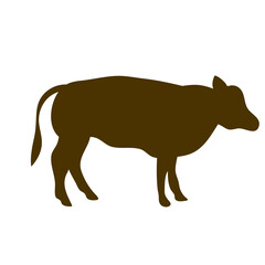 Cow collection vector silhouette
