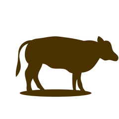 Cow collection vector silhouette
