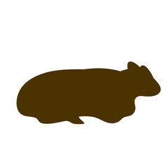 Cow collection vector silhouette
