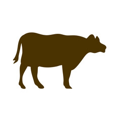 Cow collection vector silhouette
