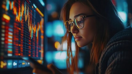 A retail investor using an app like Robinhood to manage their stock portfolio, Retail Investing, Accessible and userfriendly