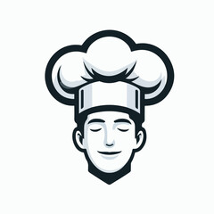 vector illustration of cooking hat and logo