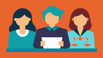 Thoughtful Jury Three jury members two women and one man sitting with furrowed brows each holding a notepad while one points to a specific document illustrating a key piece of