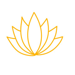 Vector water lily icon
