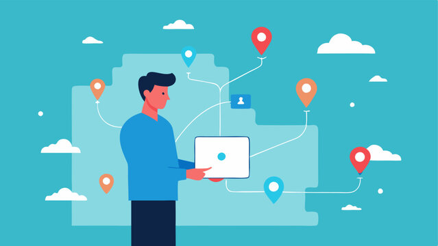 Route Optimization A map visualization where a manager adjusts delivery routes using an AI tool showing efficient paths and reduced travel times.
