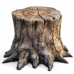 Rustic Tree Stump Natural Wood Texture for Eco-Friendly Home Decor and Rustic Furniture