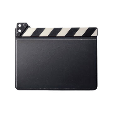 Classic film clapperboard for movie production