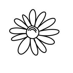 Flowers line icon
