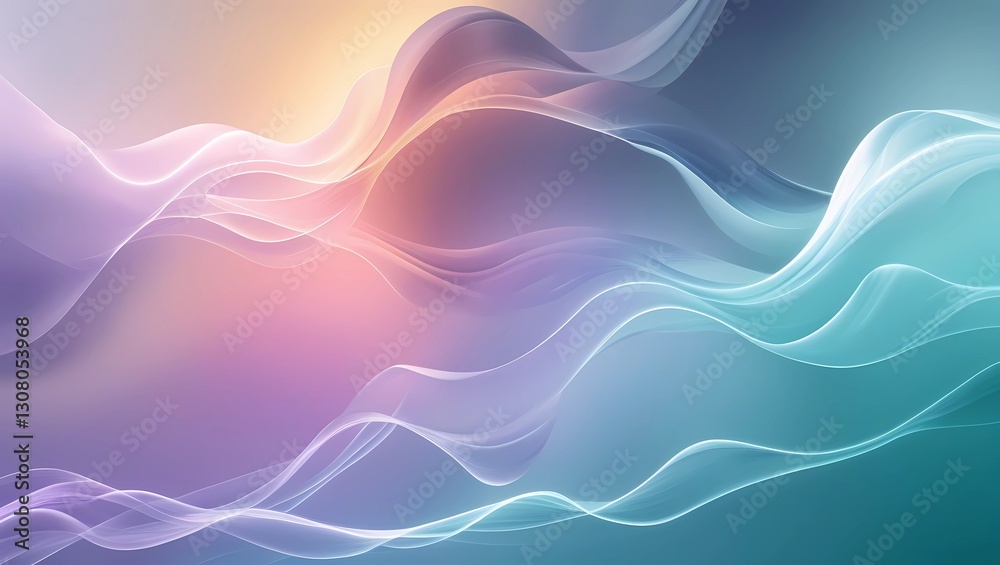 Poster abstract gradient color blend with soft transitions and luminous effects for modern elegance