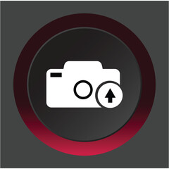 Upload Image Icon Isolated on White Background  High-Quality PNG Image