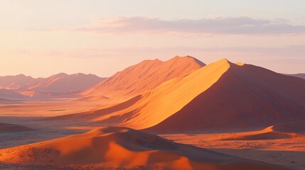 Naklejka premium Desert Sand Dunes Landscape in Namibia