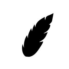 Feather black icon
