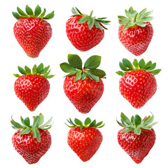 set of strawberries