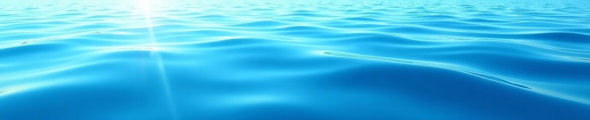 Calm blue water with gentle ripples creating a soothing texture, peaceful, ocean