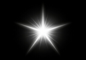 Brilliant Starburst: A Celestial Light Show