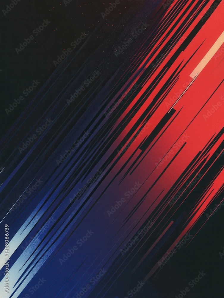Aufkleber Sleek gradient background showcasing political movement through color transition and abstract design elements Generative AI