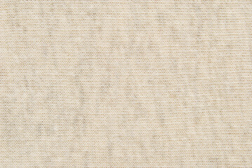 Soft beige cotton melange jersey fabric texture or background