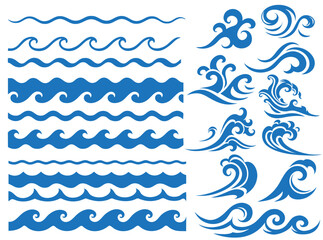 Wave Tide Ocean Sea Beach Travel Outdoor Swirl Swoosh Whirl DIY Gift Doodle Clipart Shape