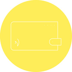 Google Wallet icon single vector illustration