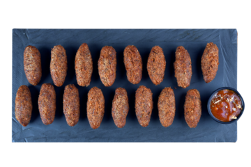 cod cake meat kebab healthy food with protein taste