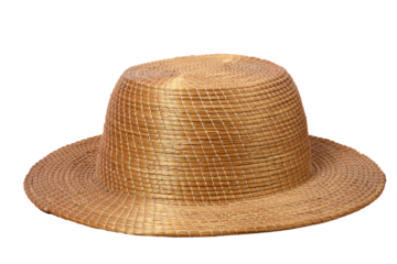 Traveler's accessories, summer sun hat with empty space for text. Travel vacation concept. Summer background. Road frame set. Lay flat, top view.