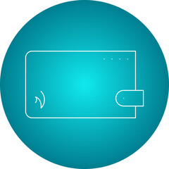 Google Wallet icon single vector illustration