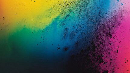 Colorful powder explosion, vibrant hues, abstract art background