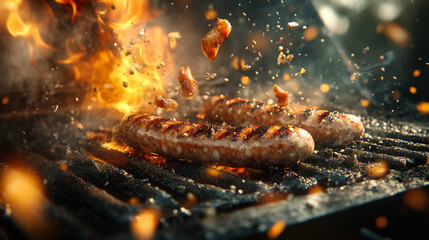 Grilled Sausages chorizo BBQ