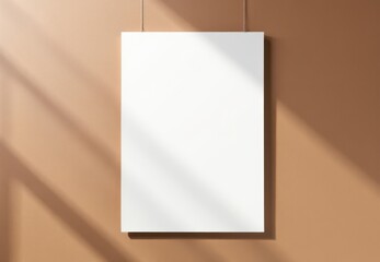 Warm Tone Wall Poster Mockup. Business Announcement Template. Ideal for real estate agencies, restaurants advertising menus, cafes daily specials, sales events