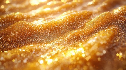 Golden Texture, Abstract Waves