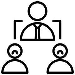 Subordination Outline Icon