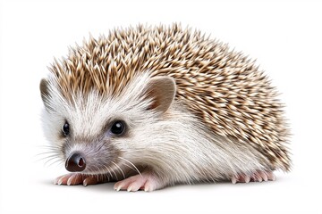 Obraz premium Adorable European Hedgehog - Cute Small Nature Pet in Backyard Wildlife Photography