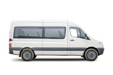 White Passenger Van for Studio Shot. (1)