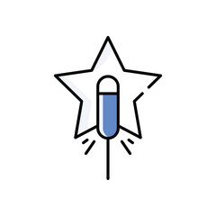 Sparkler Vector icon