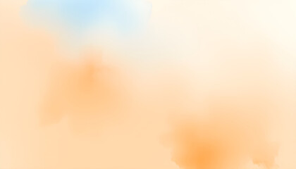 파란주황수채화배경
