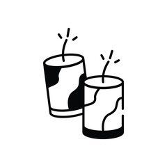 Firecrackers Vector icon