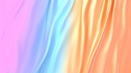 Fototapeta premium Abstract Pastel Fabric Texture Pink, Blue, and Orange Gradient