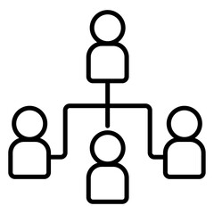 Organizational Structure outline icon