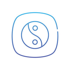 Yin Yang Vector icon