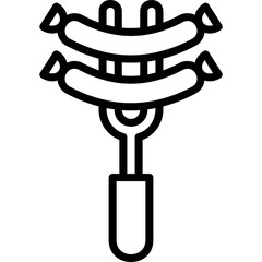 Sausage line icon