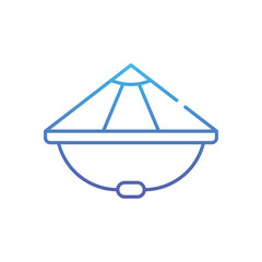 Bamboo Hat Vector icon