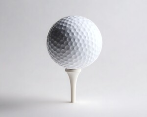 Golf Ball on Tee, Studio Shot