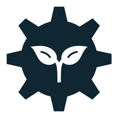 Sustainability icon vector representing environmental responsibility, green living, and eco-conscious solutions. Ideal for climate change awareness, conservation efforts, and future-friendly initiativ