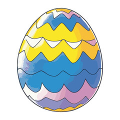 Impression a easter egg decoration astronomy outdoors vector