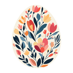 Flowers illustration easter art vector